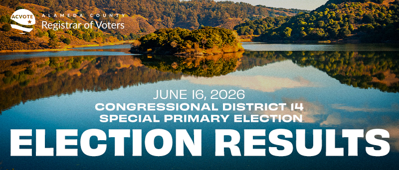 The June 16, 2026 Congressional 14, Special Primary Election results are now available.