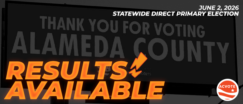 The June 02, 2026 Direct Primary Election results are now available.