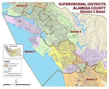 Map of Alameda County