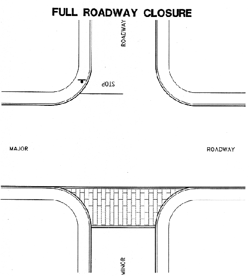 full roadway closure